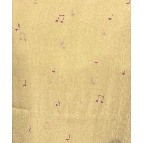 Studio Thirtysix Bird & Music Note Print Viscose Scarf Shawl 74" x 38" - Picture 2 of 11